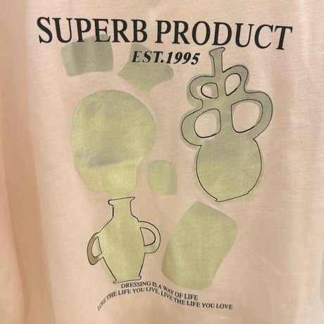 【COOMB／クーム】５分袖箔プリントTシャツ