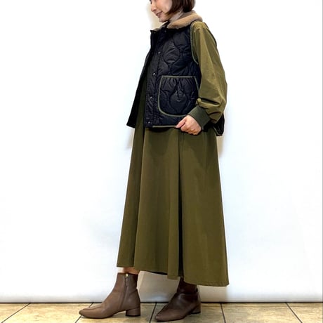 【Brahmin／ブラーミン】ファーカラー キルティング中綿ベスト
