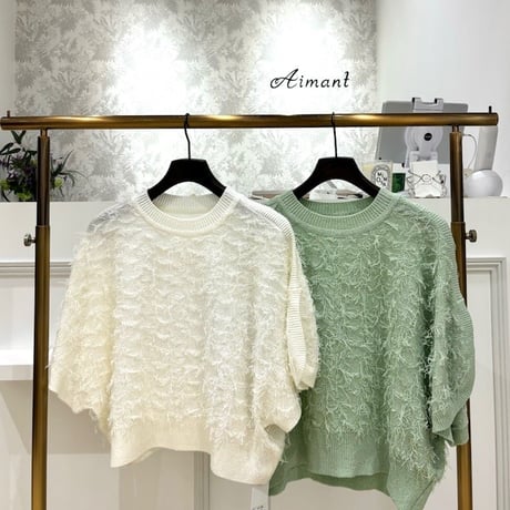 C'EST MOIJEU セモアージュカシミアセーター C´EST MOIJEU セモアージュカシミアセーター