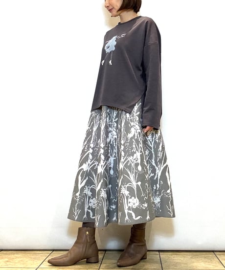 【Brahmin／ブラーミン】ガールモチーフイラストTシャツ