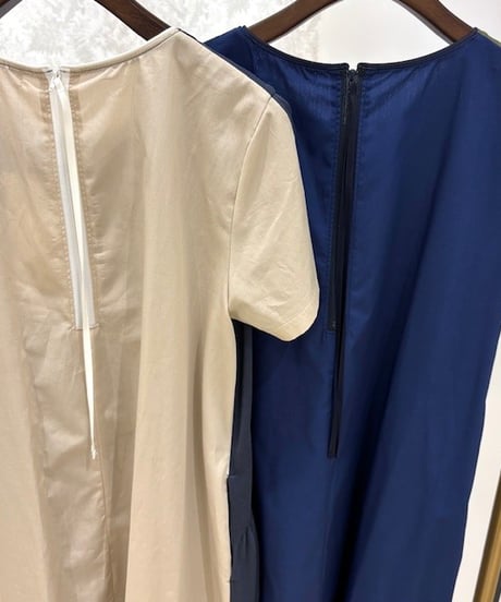 【COOMB／クーム】カットソー切り替えバイカラーワンピース