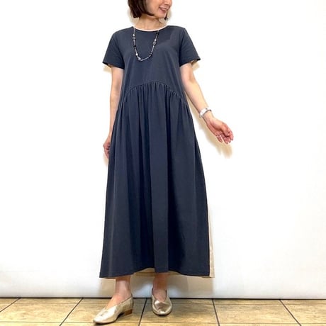 【COOMB／クーム】カットソー切り替えバイカラーワンピース