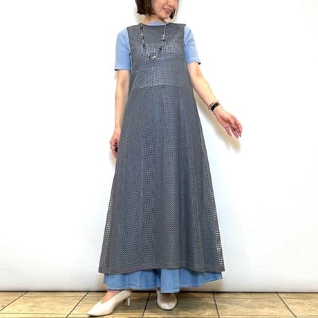 【C’est moijeu／セモワージュ】２WAYメッシュジレ