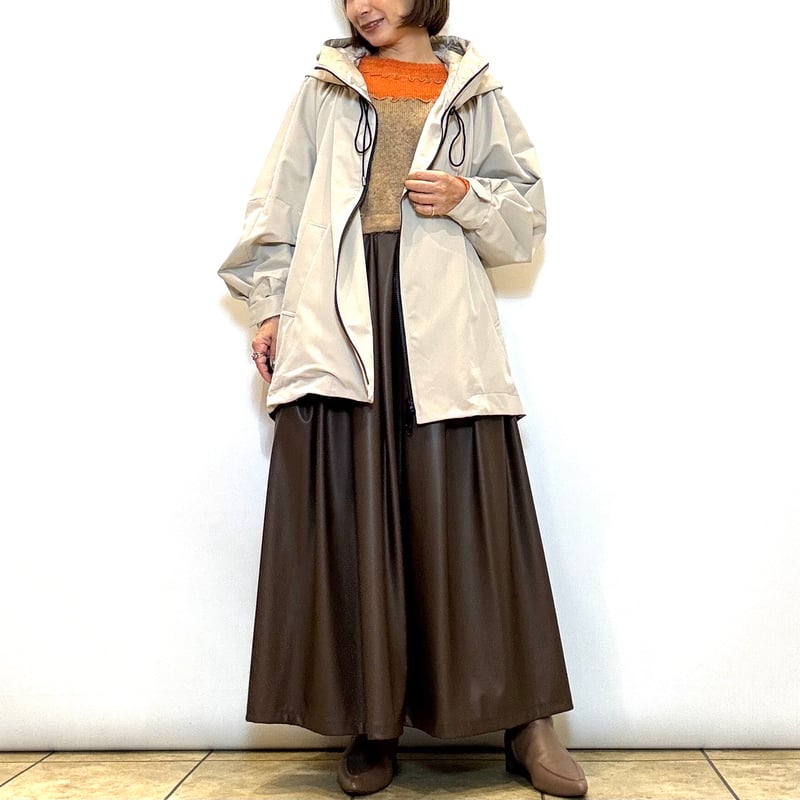 Lallia mu／ラリアムー】キルトフードミドルコート | Aimant-エマン