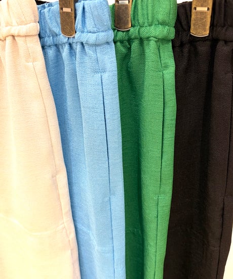 【Mylanka／ミランカ】リネンライクサイドスリットパンツ