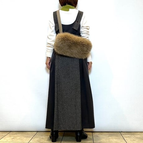 【atelier brugge／アトリエブルージュ】エコファースクエアバッグ