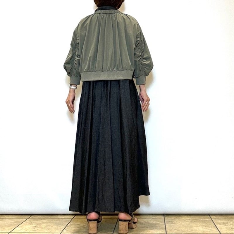 BEATRICE／ベアトリス】MA-1風七分袖ショートブルゾン | Aimant