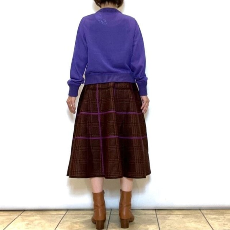 Brahmin／ブラーミン】チェック柄サーキュラースカート | Aimant-エマン