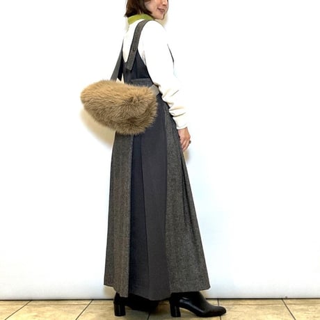 【atelier brugge／アトリエブルージュ】エコファースクエアバッグ