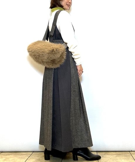 【atelier brugge／アトリエブルージュ】エコファースクエアバッグ