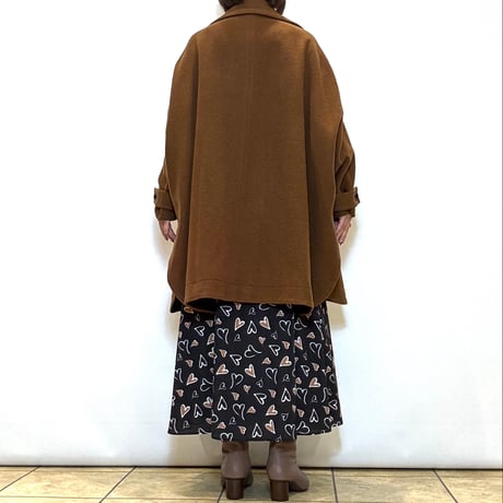 【Lallia mu／ラリアムー】スタンドカラーテントラインコート