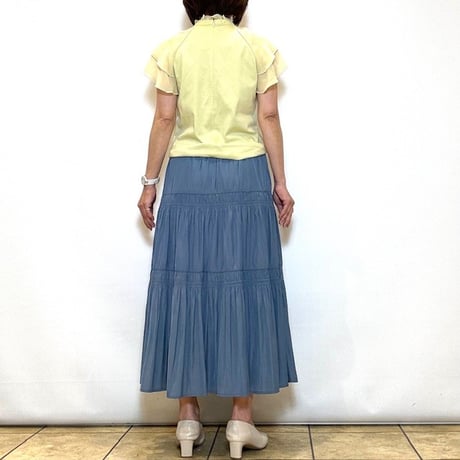 【C’est moijeu／セモワージュ】デシンシャーリングスカート