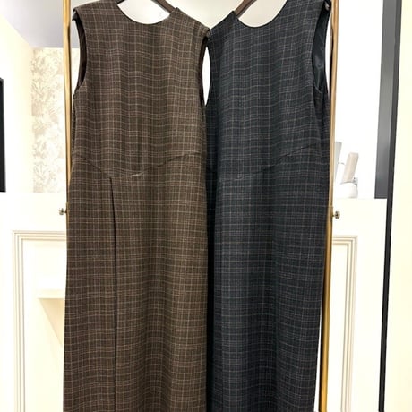【Brahmin／ブラーミン】２WAYグレンチェックジャンパースカート