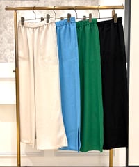 【Mylanka／ミランカ】リネンライクサイドスリットパンツ