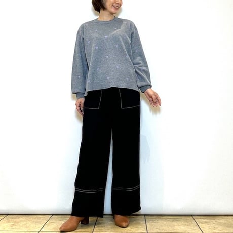 【Brahmin／ブラーミン】ステッチシルエットパンツ