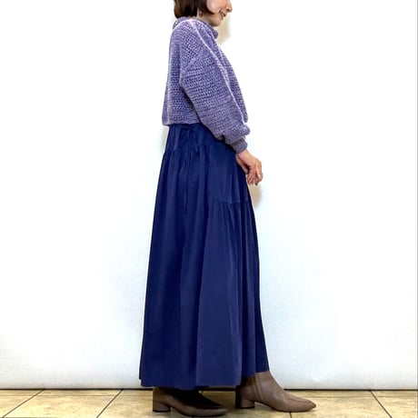 【C’est moijeu／セモワージュ】ボトルネックメッシュプルオーバー