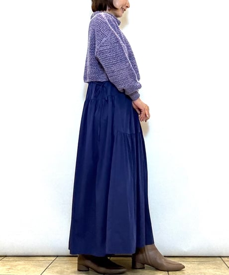 【C’est moijeu／セモワージュ】ボトルネックメッシュプルオーバー