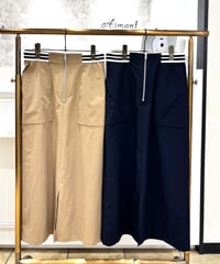 【BRAHMIN／ブラーミン】フロントジップカーゴスカート