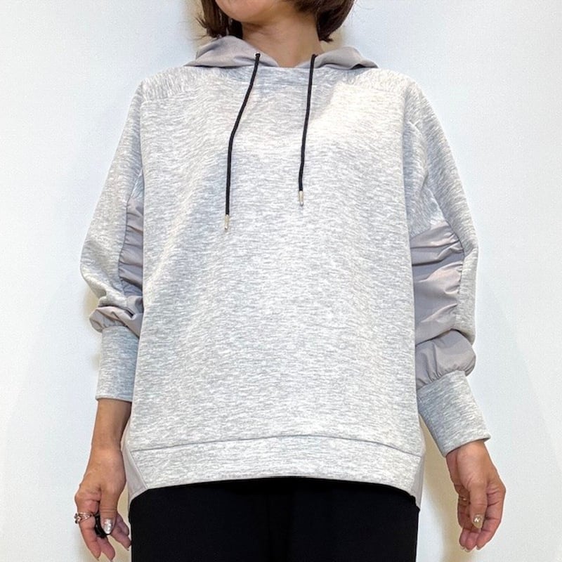 アトリエgg⭐︎ベージュパーカー(2) ATELIER SIX／アトリエシックス】異素材コンビライトダンボール