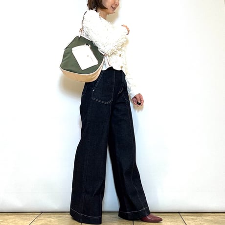 【SAN HIDEAKI MIHARA／サンヒデアキミハラ】鈴型トロンプルイユトートバッグ