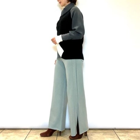 【PLUS PLUS／プラスプラス】カシミヤニットパンツ