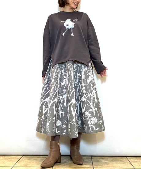 【Brahmin／ブラーミン】ガールモチーフイラストTシャツ