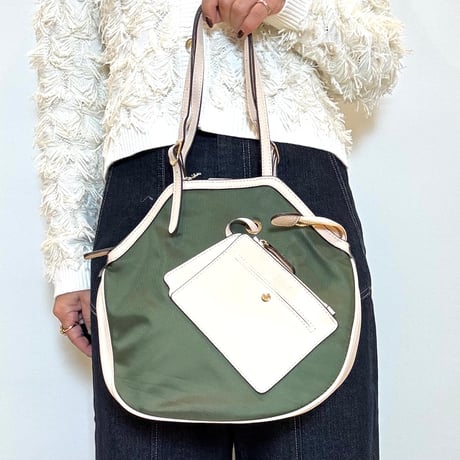【SAN HIDEAKI MIHARA／サンヒデアキミハラ】鈴型トロンプルイユトートバッグ