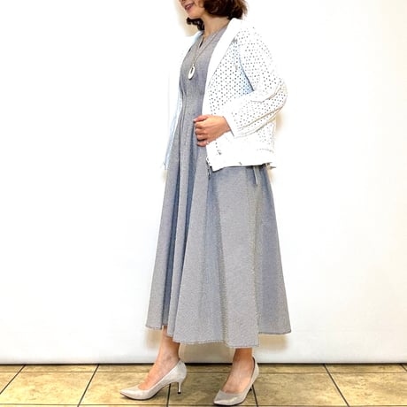 【Couvee／クベ】エンブロイダリーレースフーディブルゾン