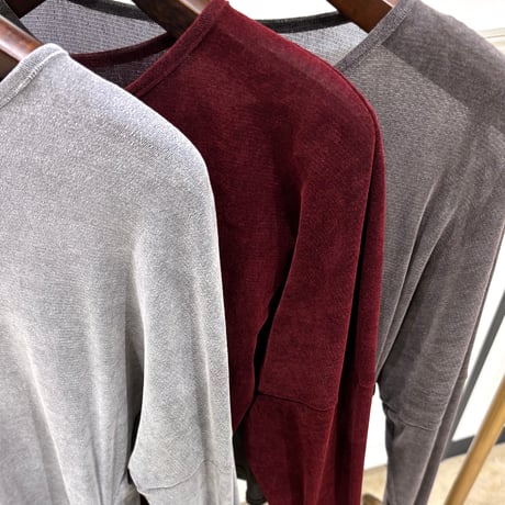 【CAFUNE／カフネ】シアーベルベットインナーカットソー