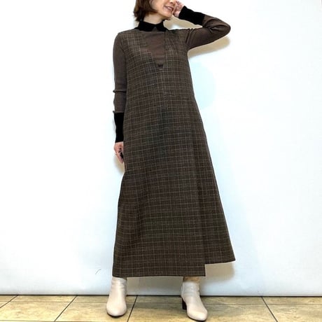 【Brahmin／ブラーミン】２WAYグレンチェックジャンパースカート