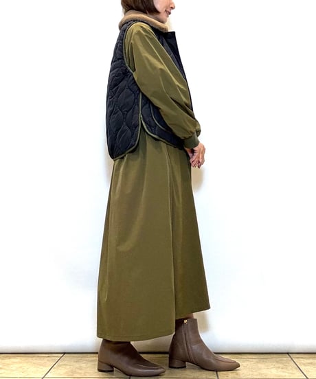 【Brahmin／ブラーミン】ファーカラー キルティング中綿ベスト