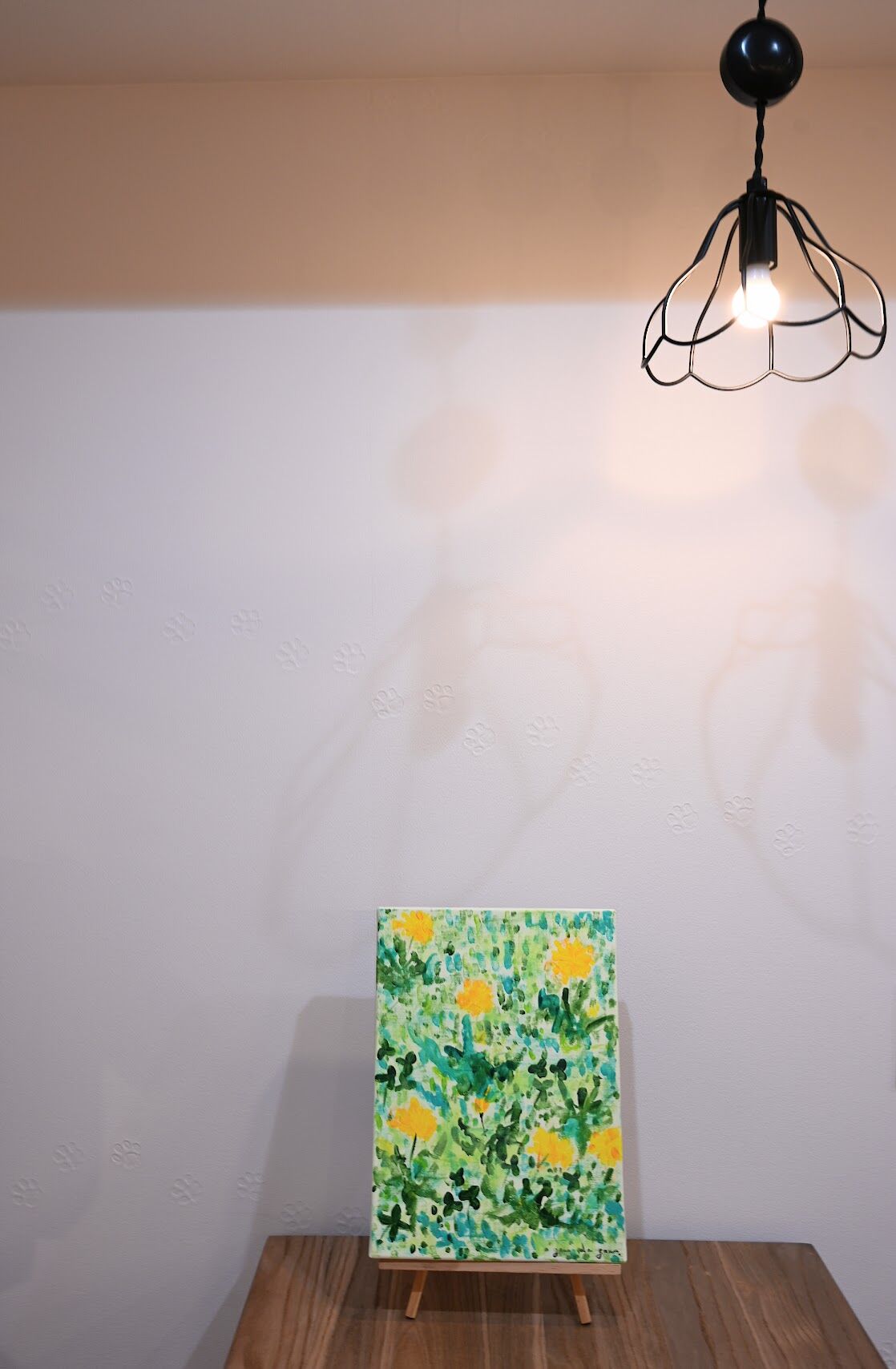 インテリアアート キャンバス画 「たんぽぽ」 | gama da gama Atelier