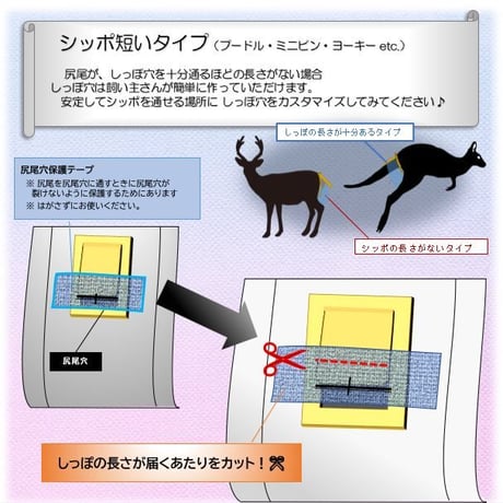 アレンジ　尻尾短いタイプ