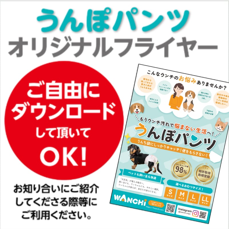 WANCHI うんぽパンツ S (144枚) WANCHI