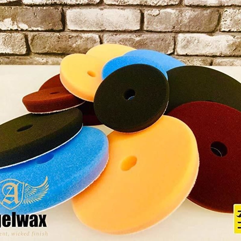 エンジェルワックス 125mm 4種類セット スポンジバフ スパシャン ANGELWAX コー...