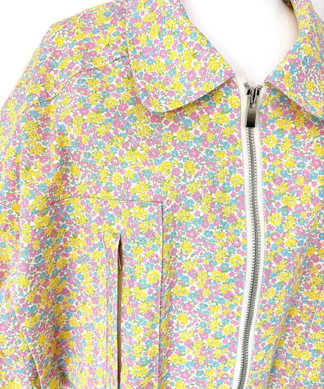 flower print jacket YELLOW