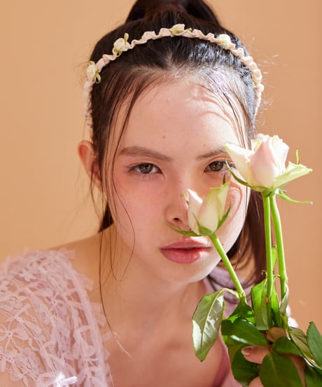 petit rose shirring cachucha IVORY