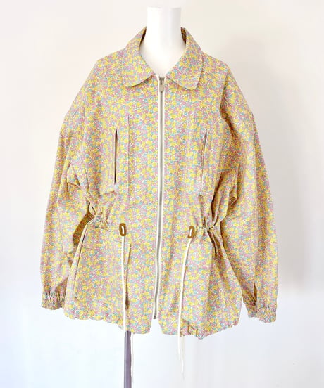 flower print jacket YELLOW