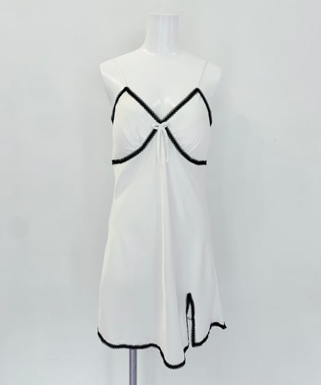 lingerie cami dress WHITE