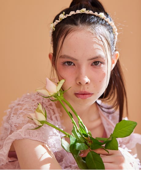 petit rose shirring cachucha IVORY