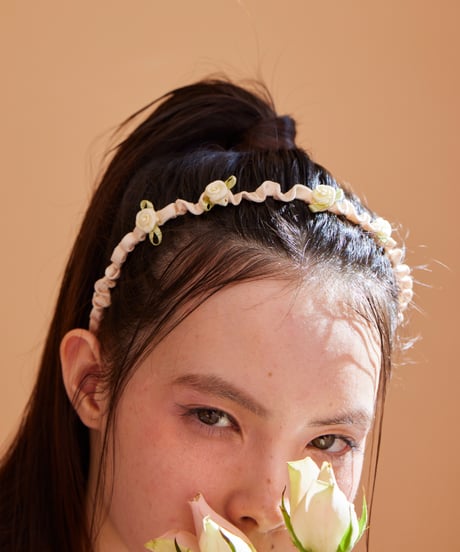 petit rose shirring cachucha IVORY
