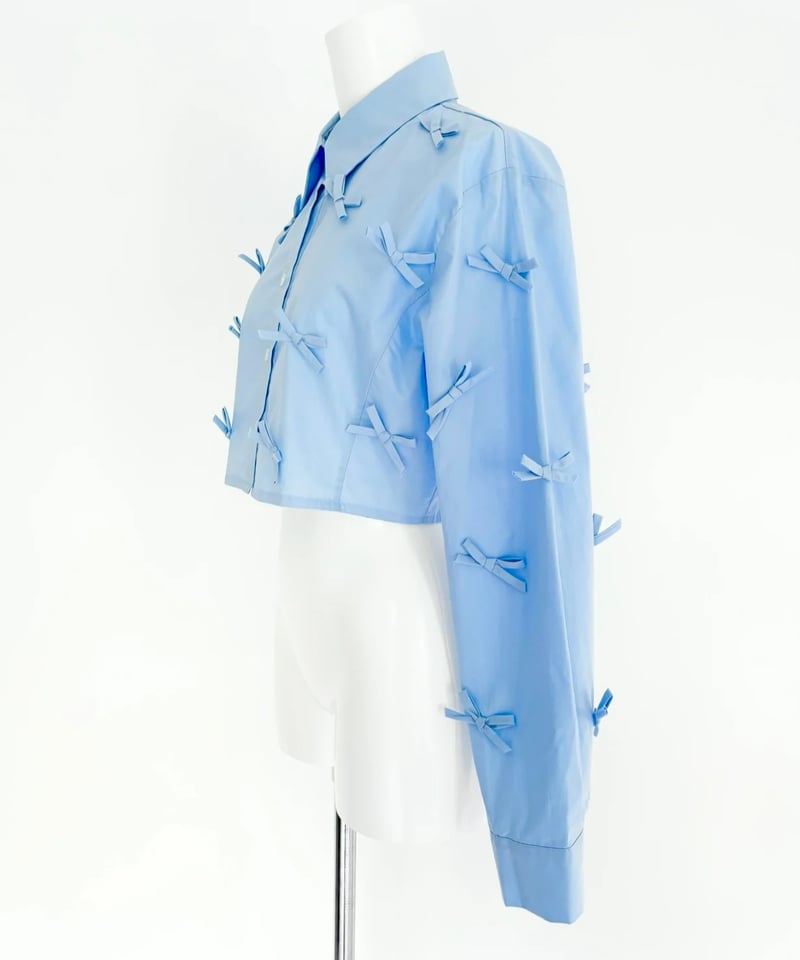 ribbon shirt BLUE | The Girls Society