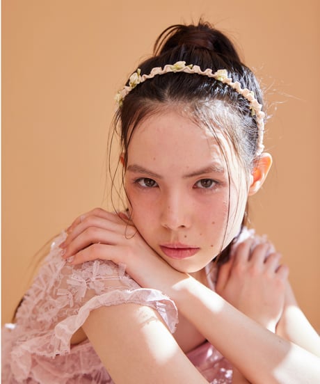 petit rose shirring cachucha IVORY