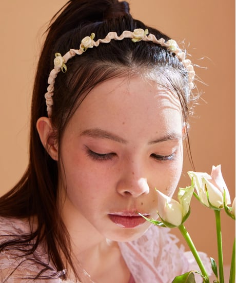 petit rose shirring cachucha IVORY