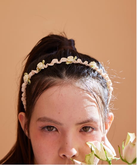 petit rose shirring cachucha IVORY