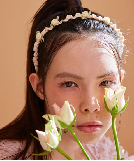 petit rose shirring cachucha IVORY