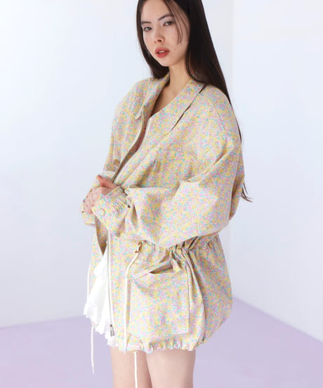 flower print jacket YELLOW