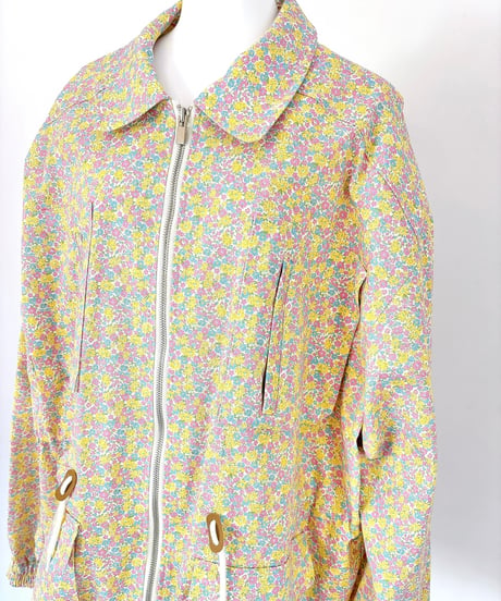 flower print jacket YELLOW