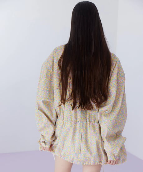 flower print jacket YELLOW