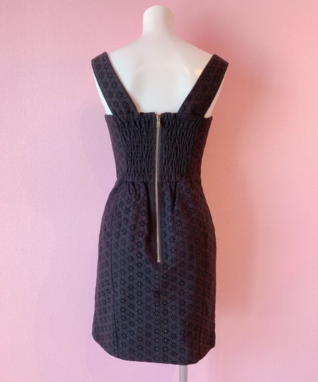 lace corset dress BLACK